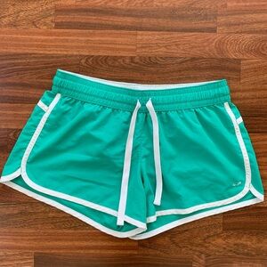 Champion Womens XXL Teal Green Track Running Workout Drawstring Shorts